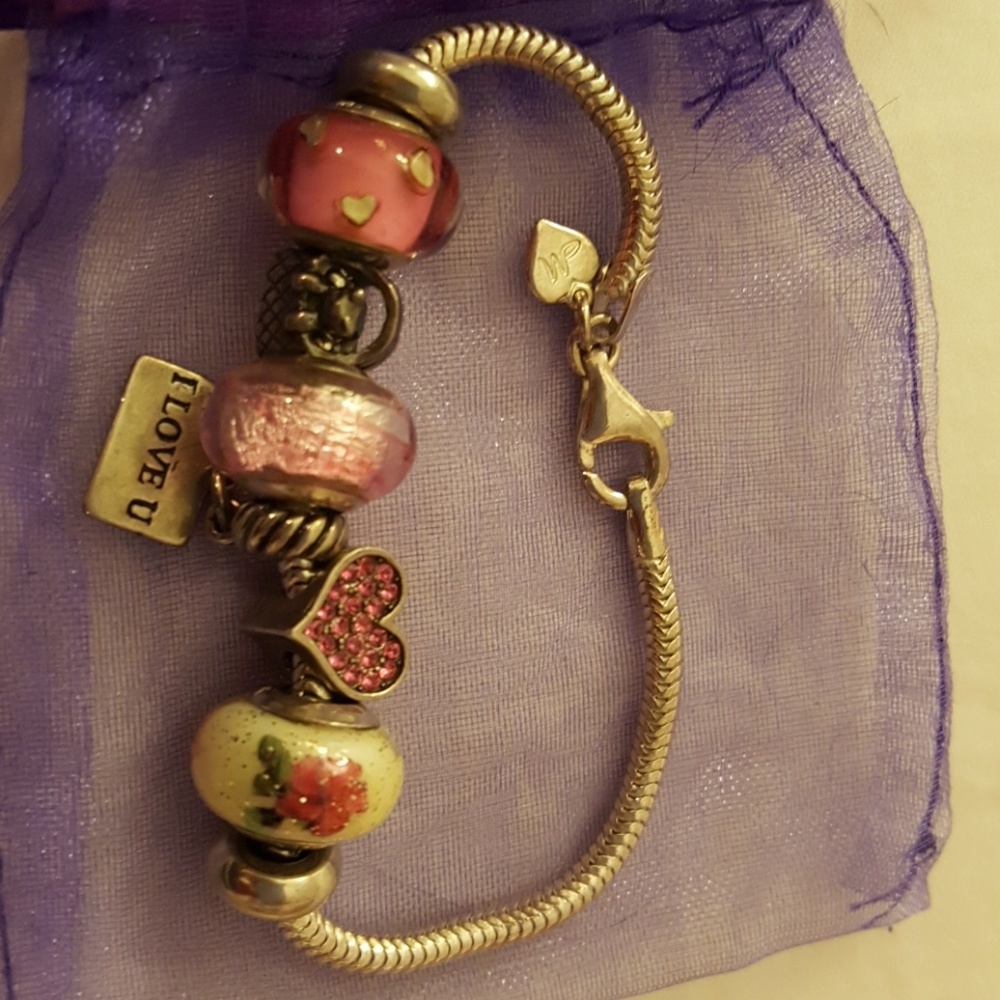 Kay Jewelers charm bracelet w all charms included